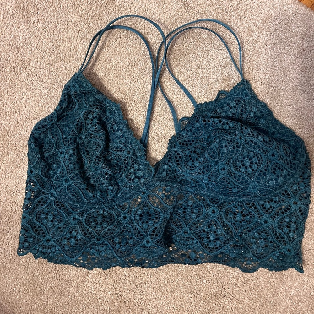 Green Lace Bralette